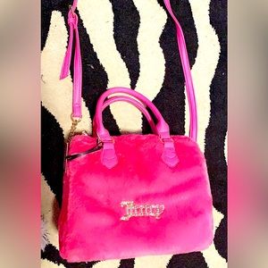 NWT Fluffy pink juicy couture bag
